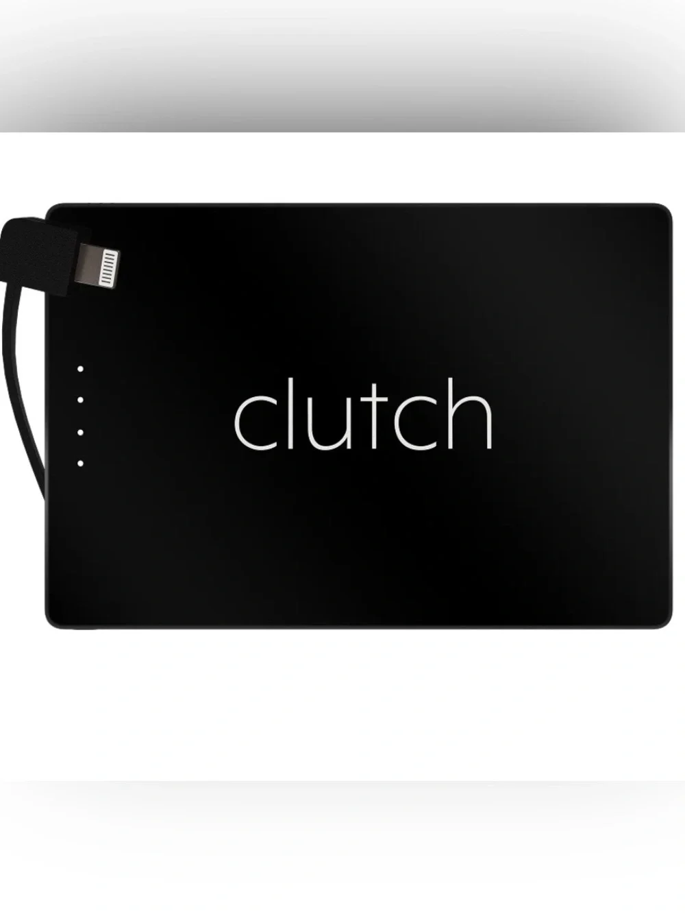 Clutch Pro Lightning Portable Power Bank in Black *for iPhone 14 or older*